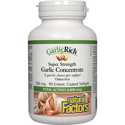 Natural Factors Чесън Супер Концентрат 500 mg 90 софтгел капсули | Natural Factors (2332 NF)