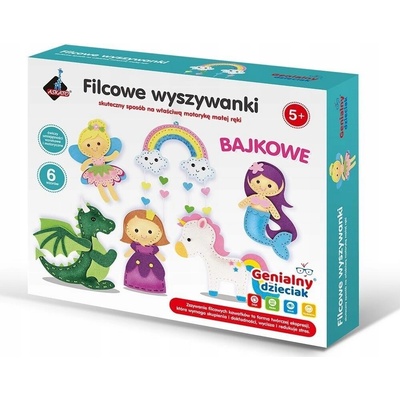 Kreativní sada na šití z filcu Vyšívání pohádek Askato