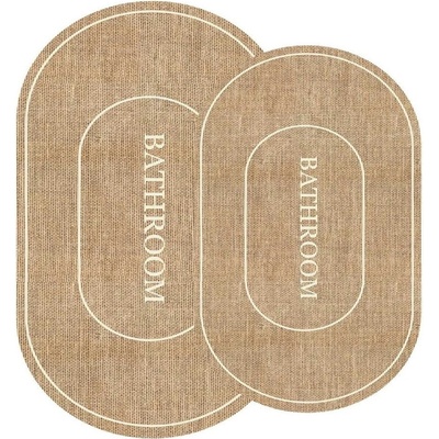 Mila Home Jute Look Hnedá krémovobielá 60 x 90 cm