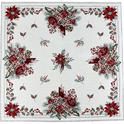 Mondo Vánoční Gobelínový ubrus Chenille IT015 90x90cm