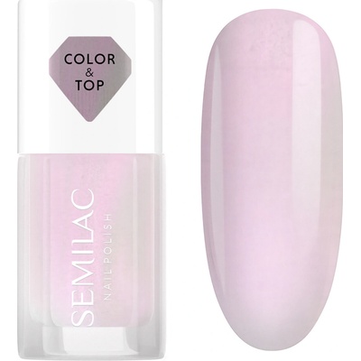 Semilac Top pro klasické laky 2w1 PINK GLOW 7 ml