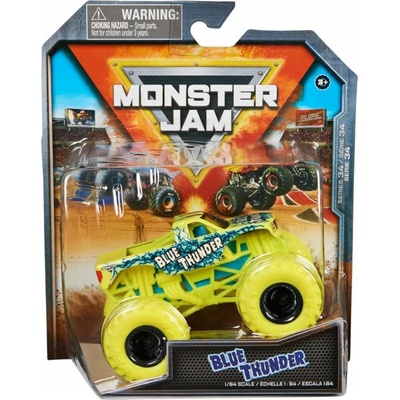 MONSTER JAM SPIN MASTER TRUCK TERÉNNÍ AUTO SÉRIE 34 BLUE THUNDER 1:64