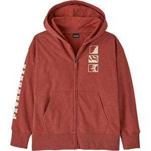 Patagonia Детско яке за тренировка Patagonia Kid's Full-Zip Hoody Sweatshirt Training jacket - Mother Rays: Potters Red - размер XL (704-4319-0515)