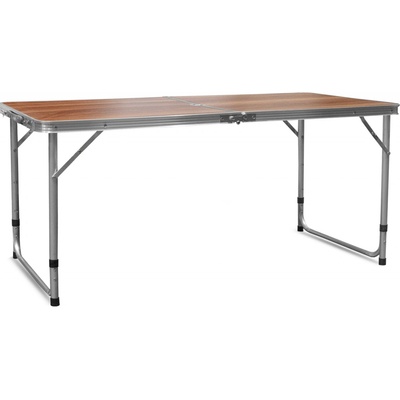 Aga MR2021 Hnedý Skládací kempingový stolík 120x60x54/60/70
