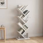 TopMebel Maxy TopMebel меламинова библиотека в бял цвят 45x26.4x120cm