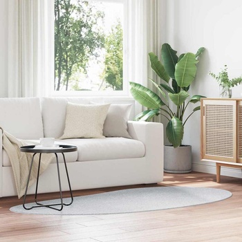 vidaXL Килим Сив 100 x 200 cm Полиестер (4103734)