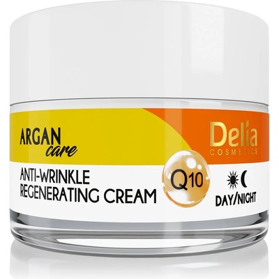 Delia Cosmetics Argan Care регенериращ противбръчков крем с коензим Q 10 50ml