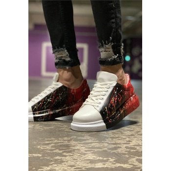 Chekich Унисекс обувки с връзки CH254 - Черно-Червени #359794 (359794_Червен)