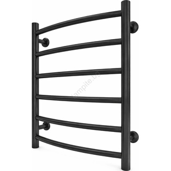 Mario Radiators Лира за баня INOX CLASSIC 120W/230V 57x43 cm неръждаема стомана/черна (MR0087)