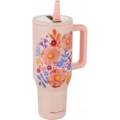 Florina termohrnček nerezový Power 1,1 l sivy