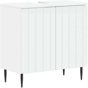 vidaXL Шкаф за мивка в баня ZWOLLE Бяло 59, 5 x 31, 5 x 59 см (896345)