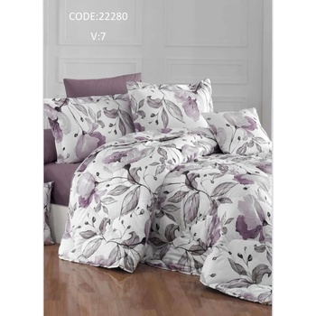 Image 1 of GoHome МАГИ ЛИЛАВ - Спален комплект с чаршаф с ластик