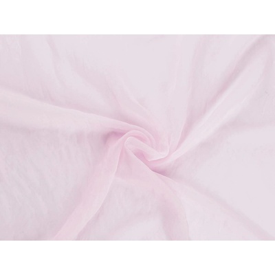 Organza dekorační / oděvní matná, krešovaná Varianta: 3 růžová sv. 60651/156899/281068
