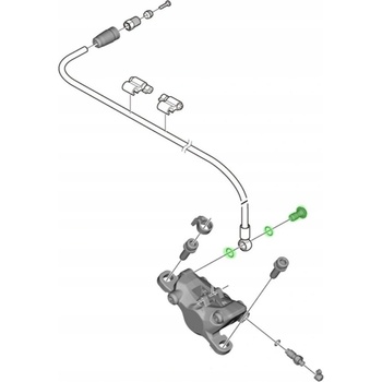 Šroub Shimano pro připojení hadice ke třmenu BR-M8100/BR-M7100