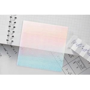 TITANUM Transparent self-adhesive notes (sticky notes) made of polypropylene, 75x75 mix 50k [mm: ] 75x75 Titanum