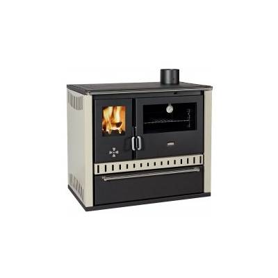 Sporák na tuhá paliva PRITY GT FI S DR slonová kost nerezová trouba pravý