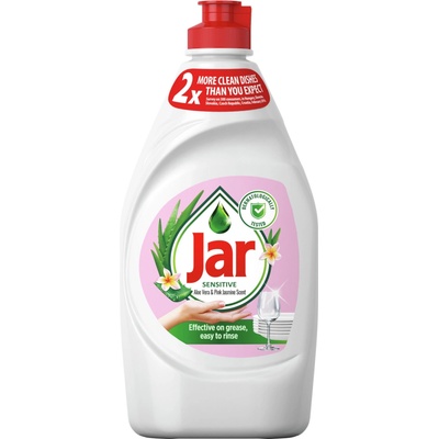 Jar Sensitive Aloe Vera & Pink Jasmine prostriedok na umývanie riadu 450 ml