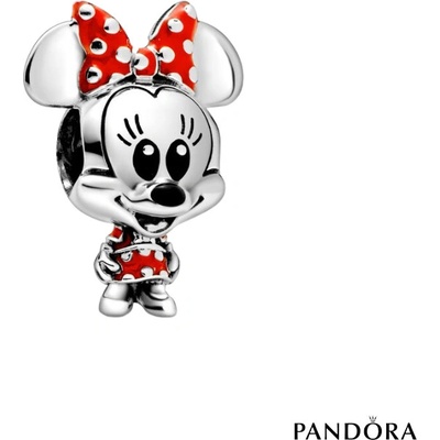 Sperkystore Pandora Přívěsek Disney myška Minnie s puntíkovanými šaty a mašlí 798880C02 26635