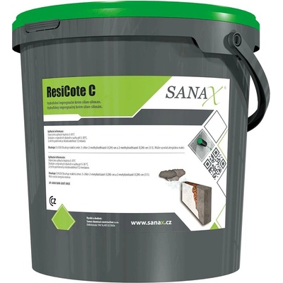 Sanax ResiCote C | Silan/siloxanový hydrofobní krém na betonové konstrukce a zdivo | 10 l