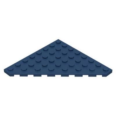 Lego 30504 Dark Blue Wedge, Plate 8 x 8 Cut Corner