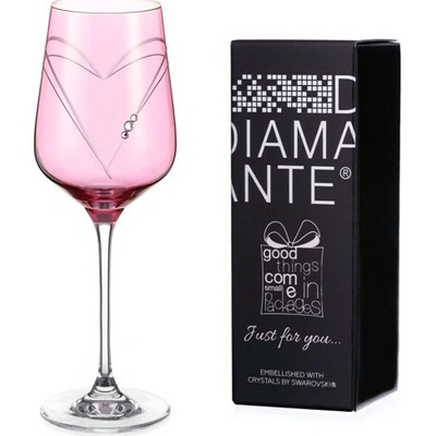 Diamante JFY Pink Hearts wine 450 ml
