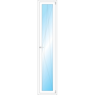OKNA HNED Plastové okno 45x223 cm bílé otevíravé a sklopné pravé