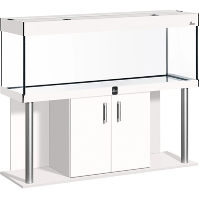 Diversa Comfort LED akvarijní set rovný hliník bílý 375 l