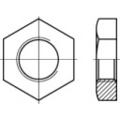 TOOLCRAFT TO-5447622 rúrkové matice 1 mm DIN 431 mosaz 10 ks