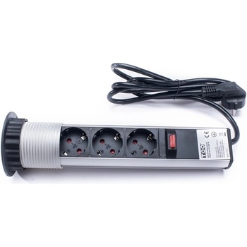 TOO PPS-300-3S IP20, 3x 2P+F, сребърна разпределителна кутия за скрит монтаж (PPS-300-3S)