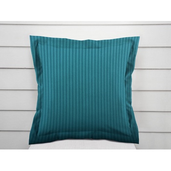 Biante damašek s lemom Atlas Grádl DM-014 Sýto petrolejová - tenké pásiky 3 mm 40 x 60 cm