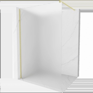 Mexen Kioto душ параван Walk-in 120 x 200 см, матов 8 мм, златисто четкан - 800-120-101-55-30 (800-120-101-55-30)