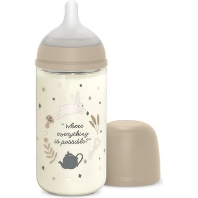 Suavinex sklenená fľaša Wonderland fyziologická SX Pro MF krémová 240 ml