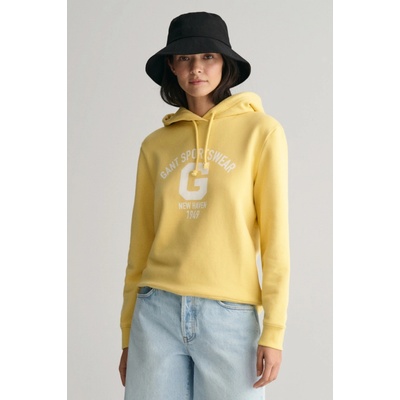 Gant Reg Logo Hoodie žltá