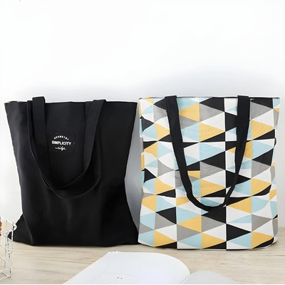 HARAHU Двустранна Чанта vi-28128 - черна / шарка kp28128 (vi-28128)