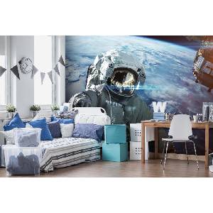 DIMEX ART Самозалепваща се флизелинова фототапета астронавт в космоса 375 x 250 см