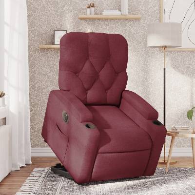 vidaXL 11461.3204737 Elektrické zvedací polohovací vínové textil