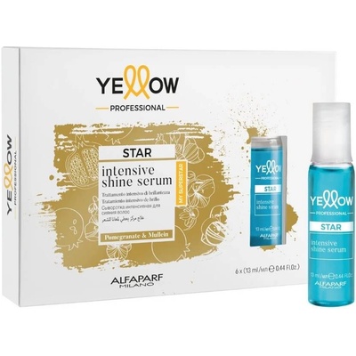 ALFAPARF Milano Yellow Star Серум за интензивен блясък, 6 x 13 ml