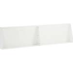 vidaXL Задържащи стени 2 бр. 80 x 12 x 40 см Стомана Бяло (8015291)