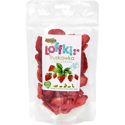 ALEGIA Lyofilizované jahodové bochánky 20 g