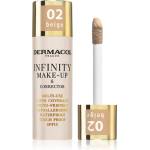Dermacol Infinity високо покривен фон дьо тен SPF 15 цвят 02 Beige 20 гр