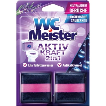 WC Meister 2v1 speciální kostky do WC nádržky s vůní levandule 2 ks