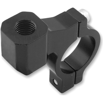 CNC adaptér spätného zrkadla M8 / 1,25 ľavý závit (22,2 mm priemer) (čierny)