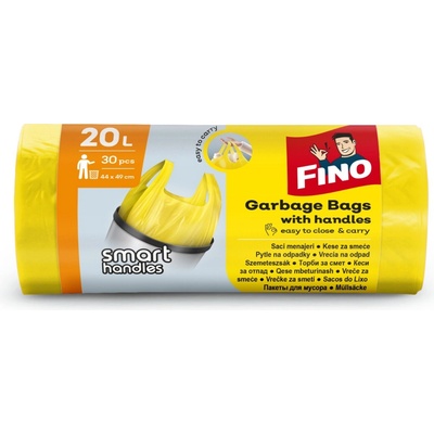 Fino Vrecia zaväzovacie Color 20l 7 µm 30 ks žlté