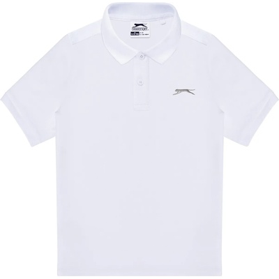 Slazenger Детска блуза с яка Slazenger Plain Polo Shirt Junior Boys - White