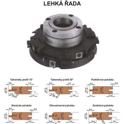 Sada fréz na pero a drážku s VBD 560 CF - KOMPLET - LEHKÁ ŘADA