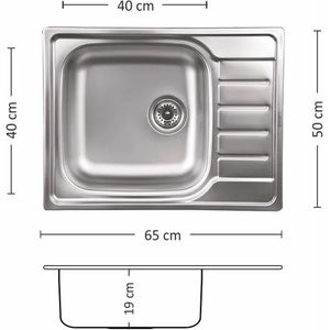 Leks COMPACT BB 65.1 SI Мивка за вграждане