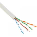  Кабел No brand Network UTP/LAN CAT 5 E, Бял, 305m (DE-18401)