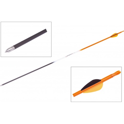 Goodgoods karbon plastové letky oranžový 30″ 1 ks