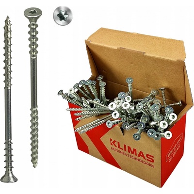 KLIMAS Wkret-met WKSS Ø6 mm TX-30 distanční vrut se zápustnou hlavou 130 mm - 100 ks