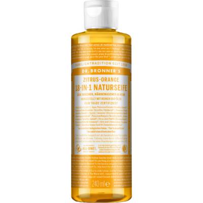 Dr. Bronner's přírodní tekuté mýdlo s pomerančem a citrusy 18v1 240 ml